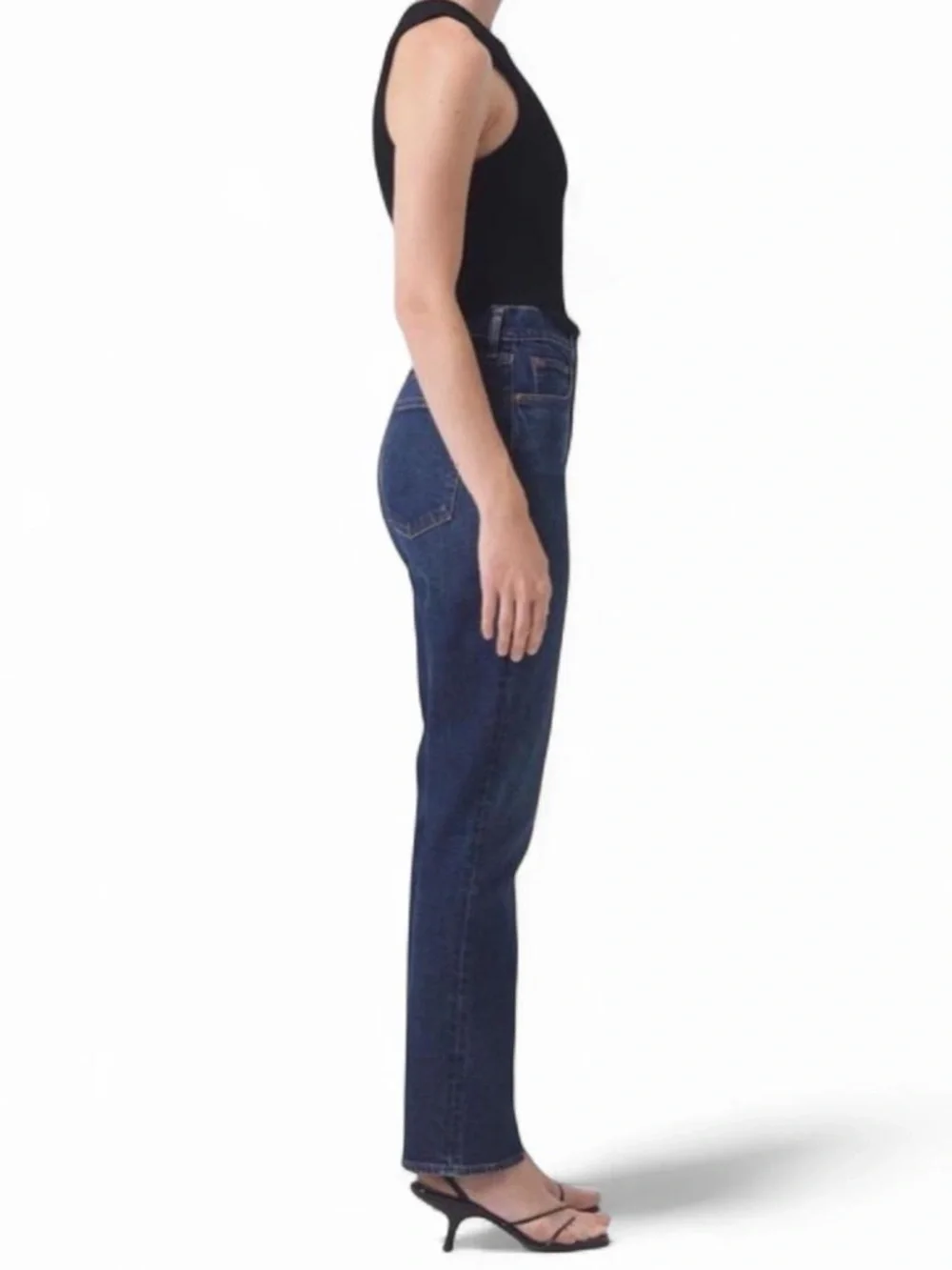 AGOLDE Stovepipe High Rise Straight Leg Jeans Discord 24 NWT